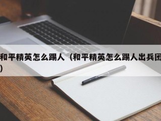 和平精英怎么踢人（和平精英怎么踢人出兵团）