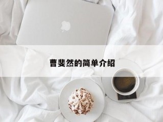 曹斐然的简单介绍