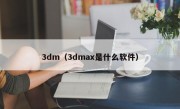 3dm（3dmax是什么软件）