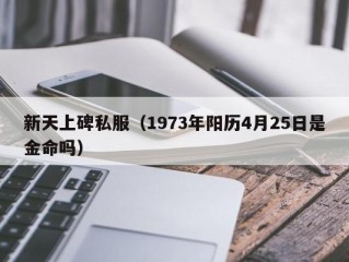 新天上碑私服（1973年阳历4月25日是金命吗）