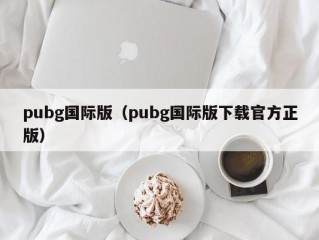 pubg国际版（pubg国际版下载官方正版）