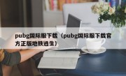 pubg国际服下载（pubg国际服下载官方正版地铁逃生）